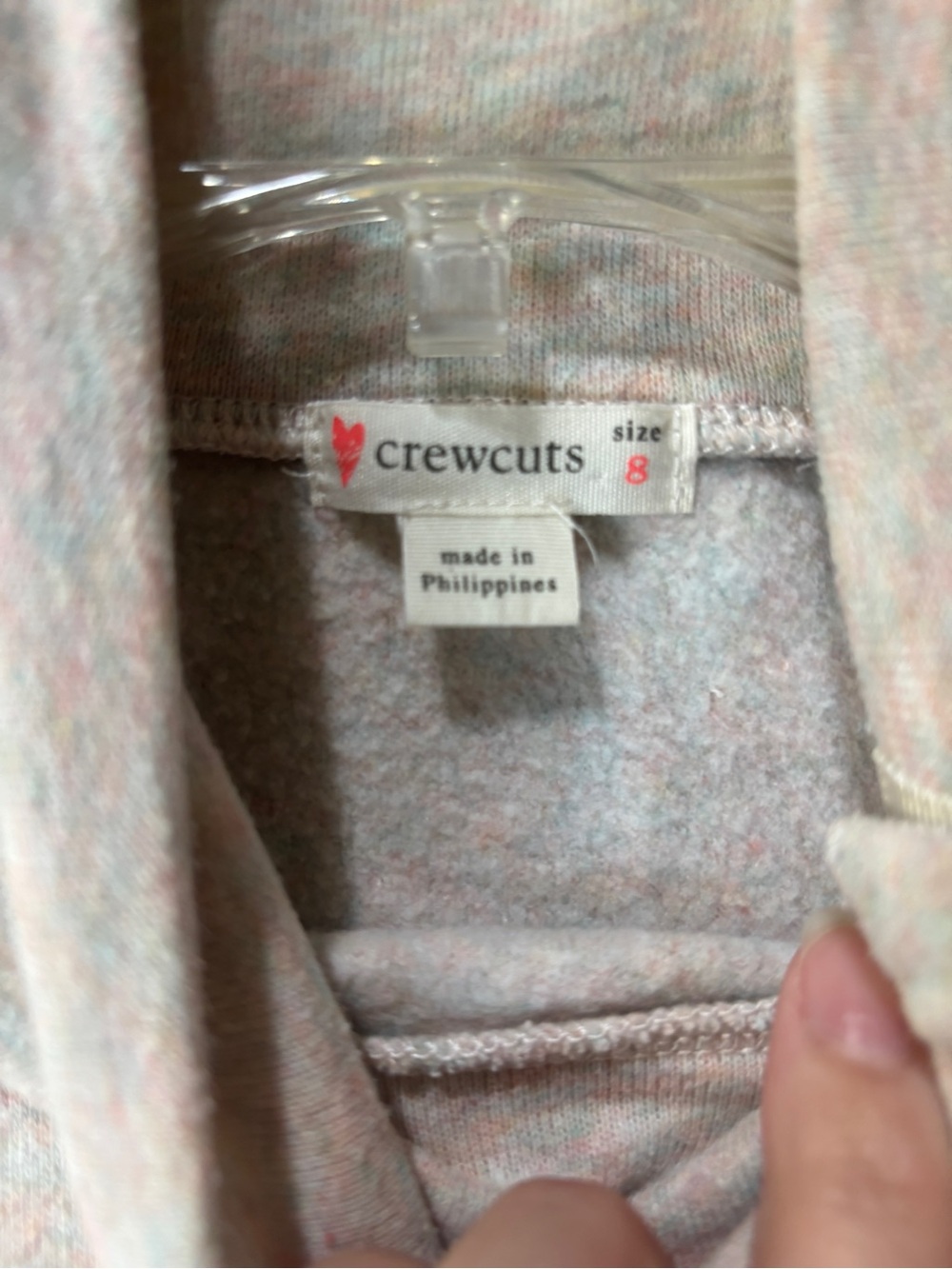 Crewcuts JCrew kids size 8 Speckled Cream Top with Shoulder Bows - Picture 5 of 6
